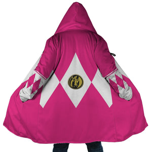 Mighty Pink Power Ranger Hooded Cloak Coat