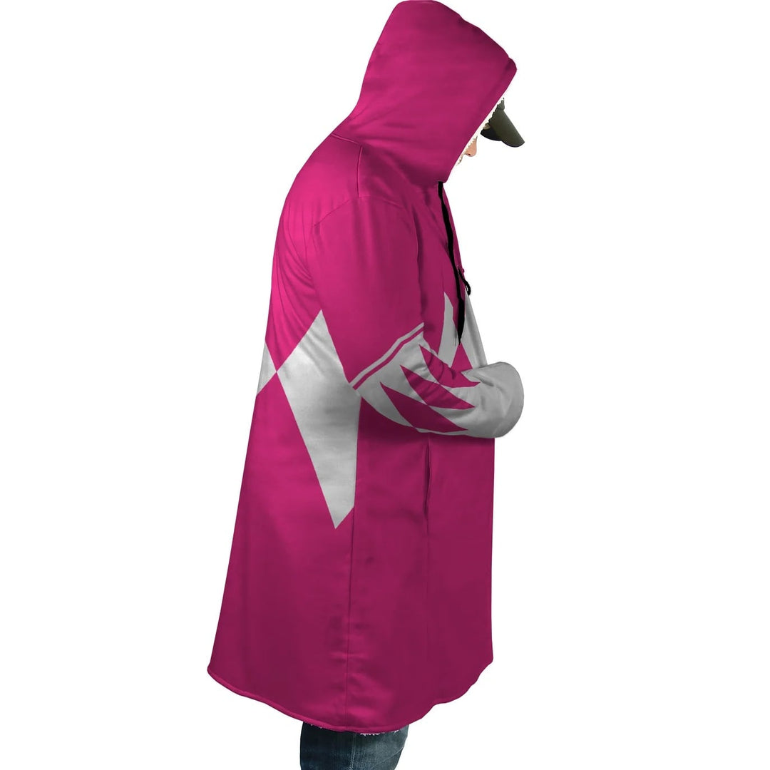 Mighty Pink Power Ranger Hooded Cloak Coat