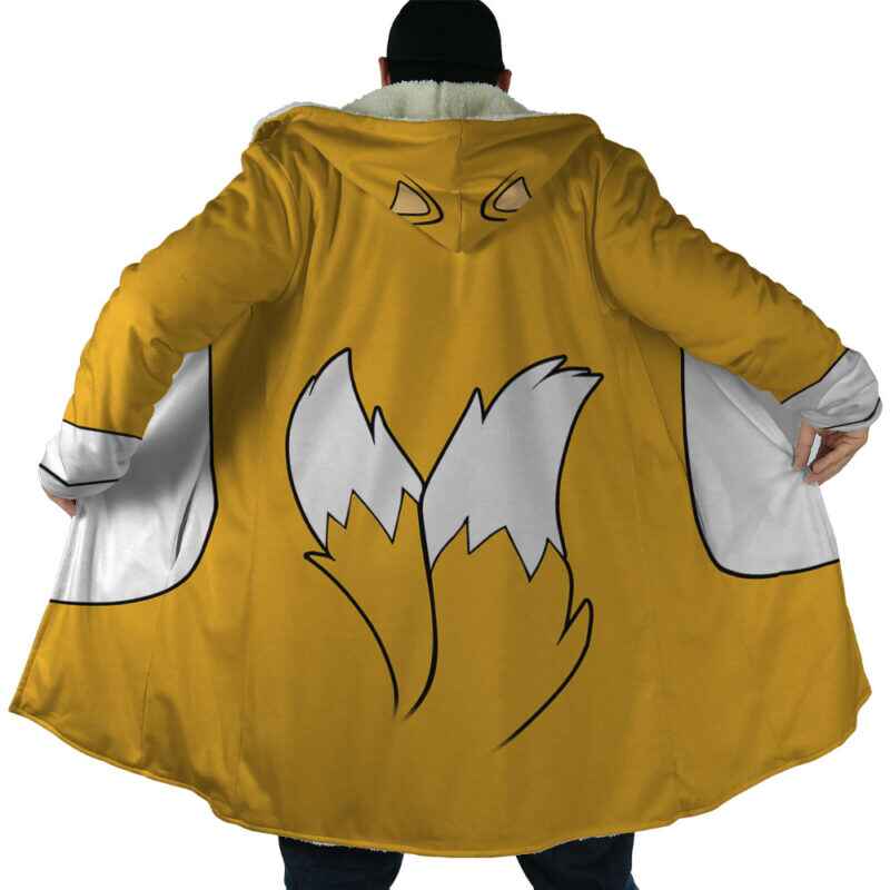 Tails Sonic The Hedgehog Hooded Cloak Coat