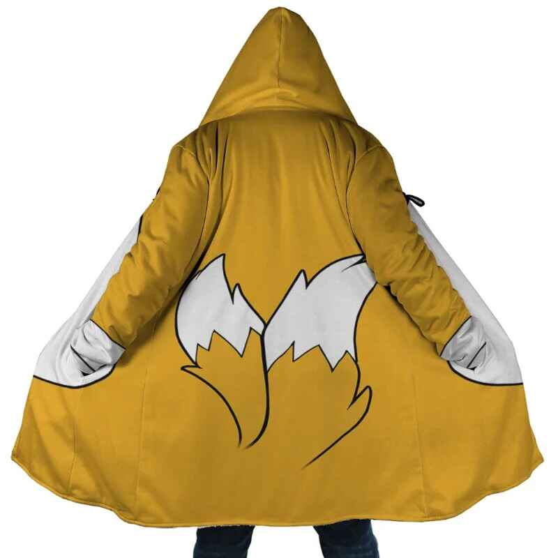 Tails Sonic The Hedgehog Hooded Cloak Coat