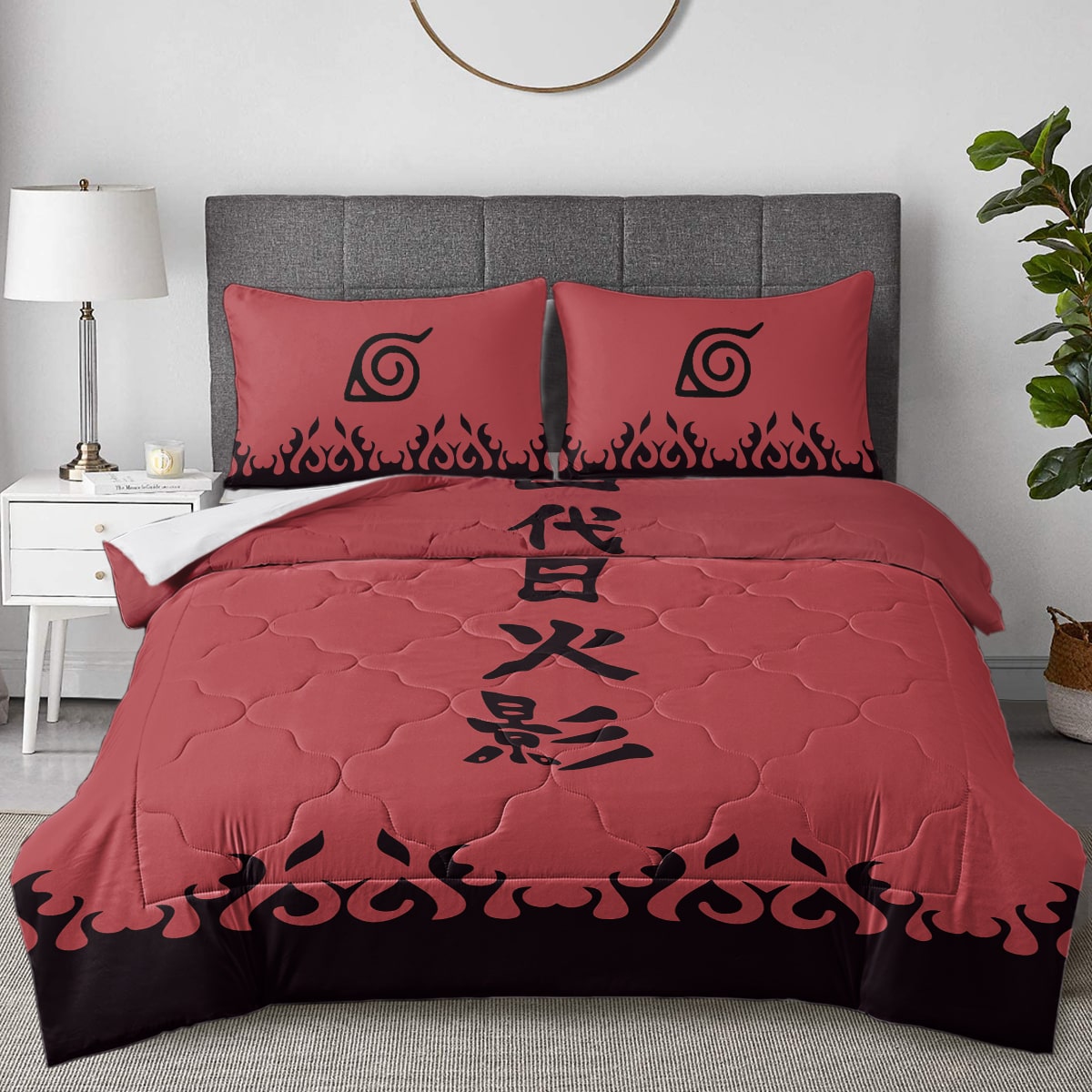 Fourth Fire Shadow Namikaze Comforter Set