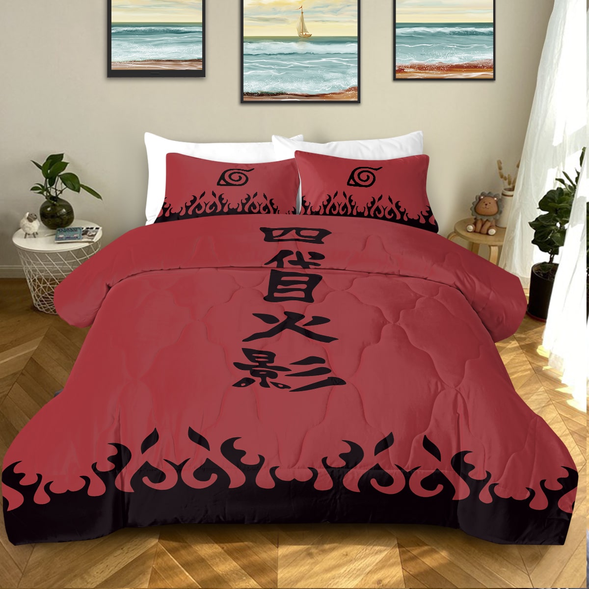 Fourth Fire Shadow Namikaze Comforter Set