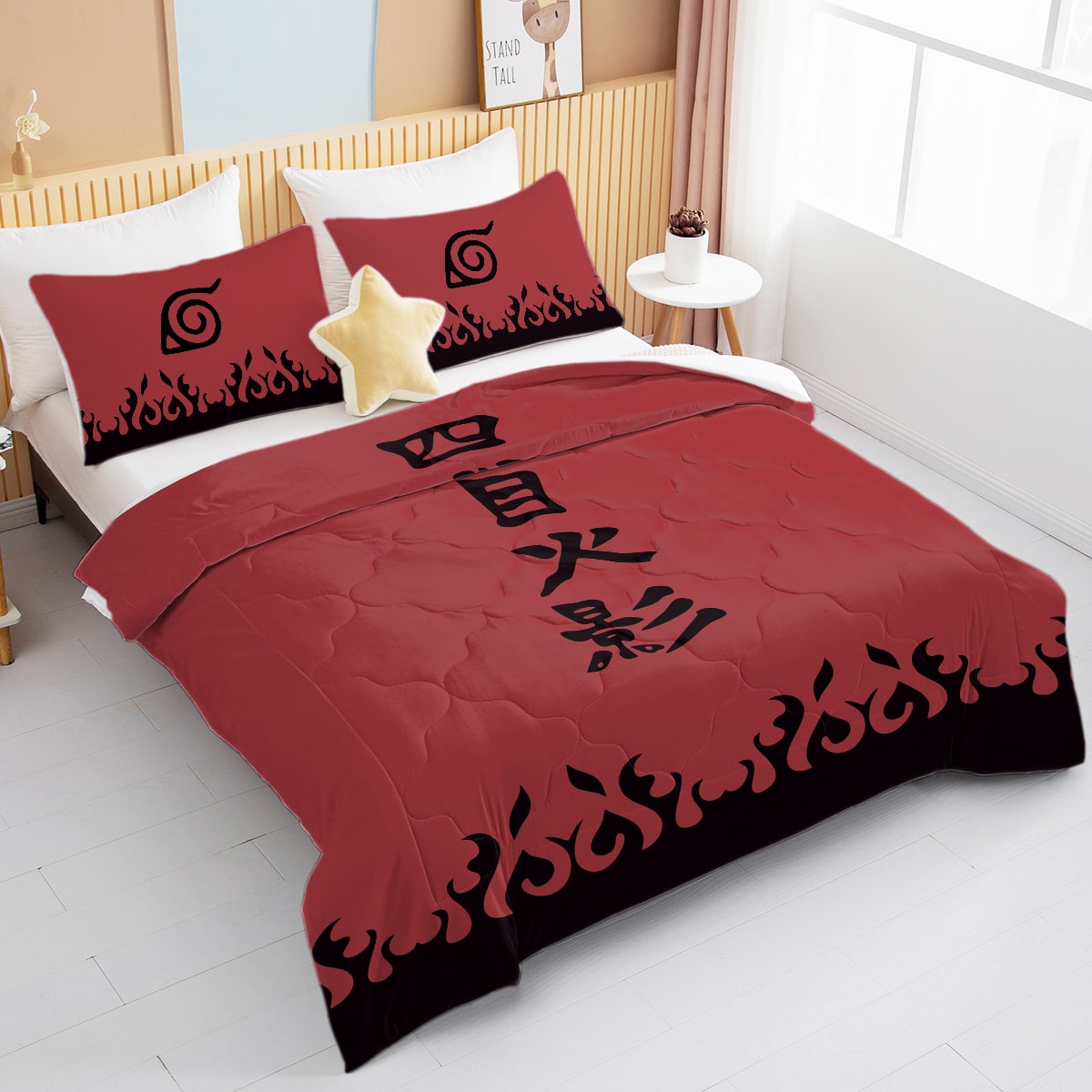 Fourth Fire Shadow Namikaze Comforter Set