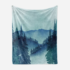 Mist Forest Art Blanket
