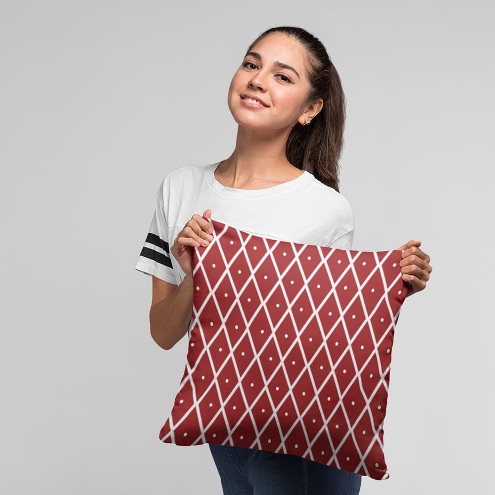 Mista Dimond Pattern Classic Pattern Throw Pillow