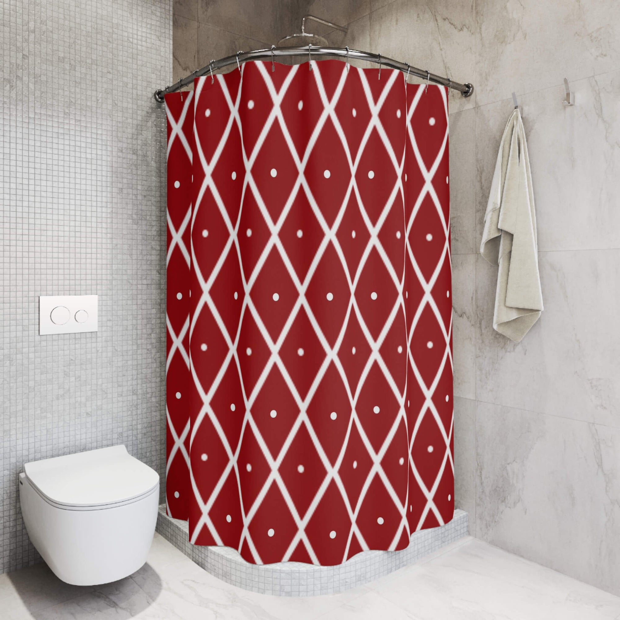 Mista Dimond Pattern Shower Curtains