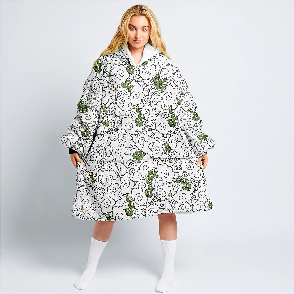 Moku Moku no Mi Smoker Devil Fruit Blanket Hoodie