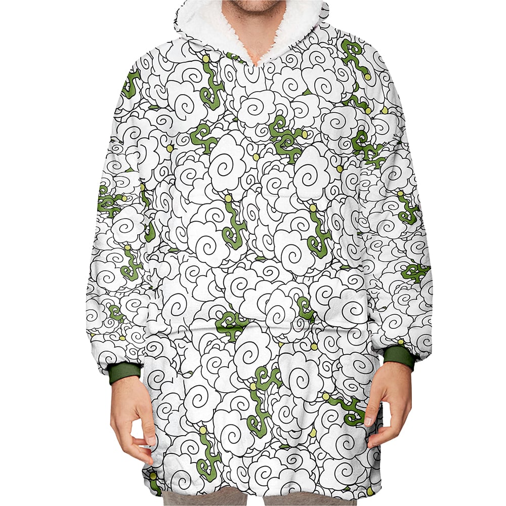 Moku Moku no Mi Smoker Devil Fruit Blanket Hoodie