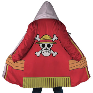 Luffy Anniversary Jolly Roger Edition Hooded Cloak Coat
