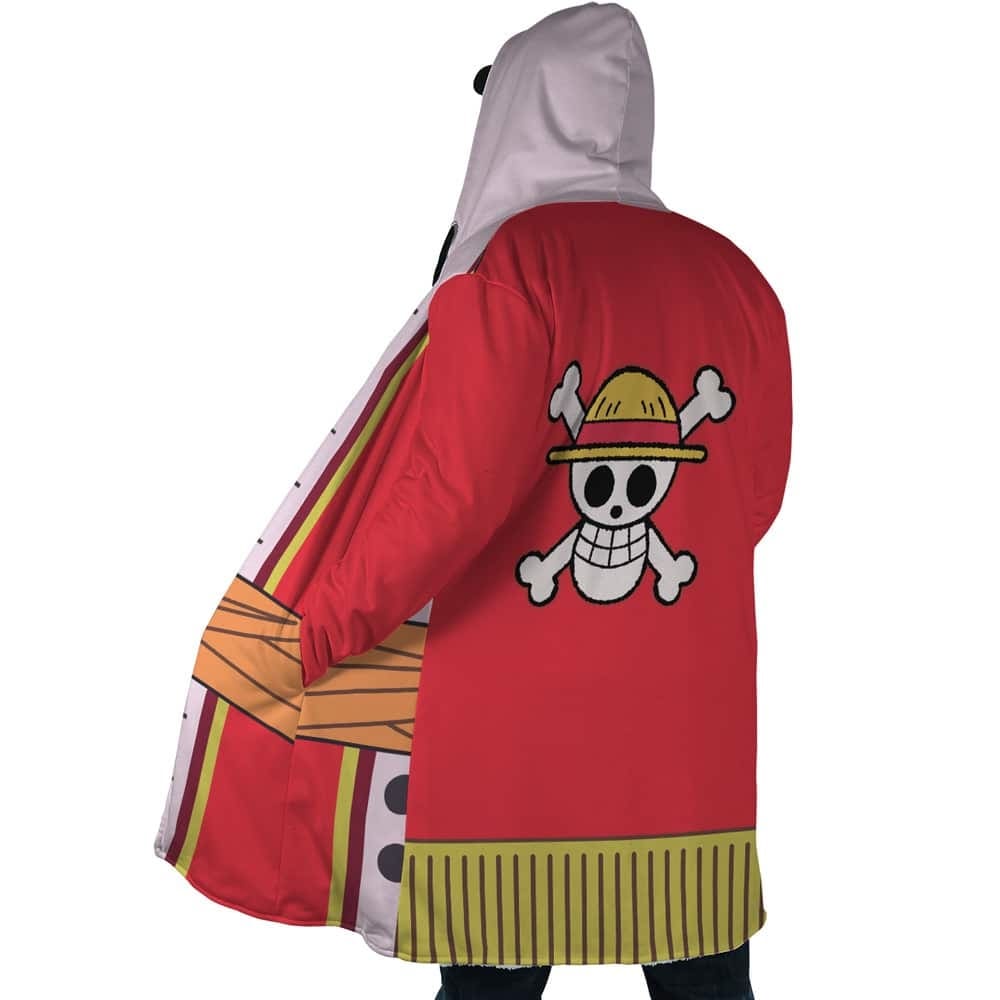 Luffy Anniversary Jolly Roger Edition Hooded Cloak Coat