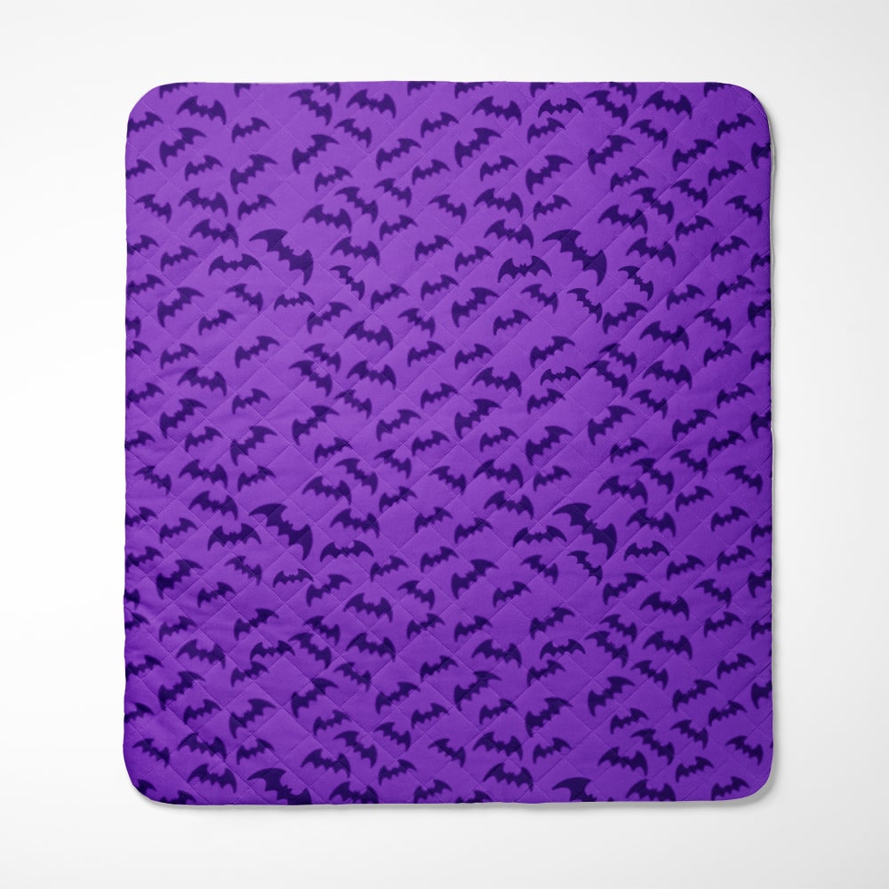 Morrigan Aensland Bats All Over Brushed Bedspread Quilt Set