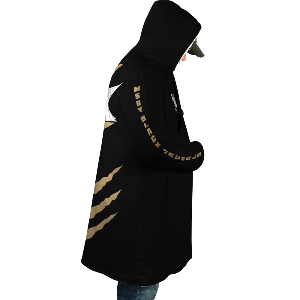 Black Jackal Hooded Cloak Coat