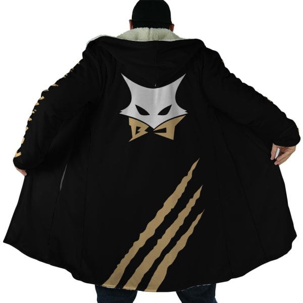 Black Jackal&#39;s Hooded Cloak Coat