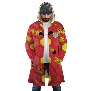 Mugiwara Jolly Roger AOP Hooded Cloak Coat