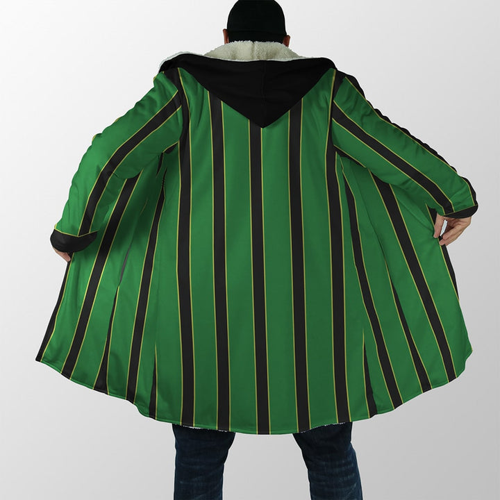 Froppy Outfit Pattern Print BNHA Hooded Cloak Coat