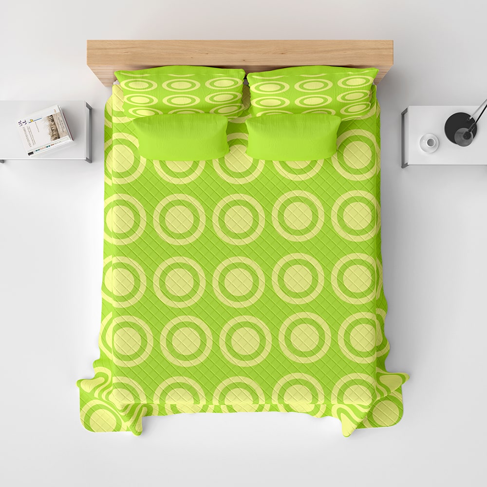 Nami Stempede Pattern Bedspread Quilt Set