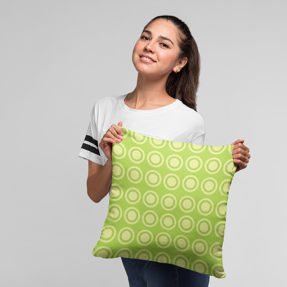 Nami Stempede Pattern Throw Pillow