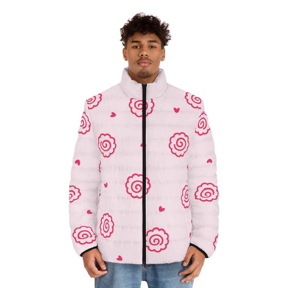 Kamaboko Fishcake Hearts Puffer Jacket