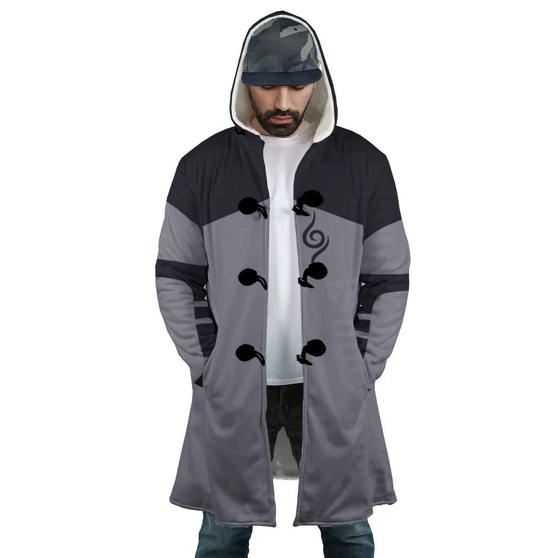 Anbu Shinobi Hooded Cloak Coat