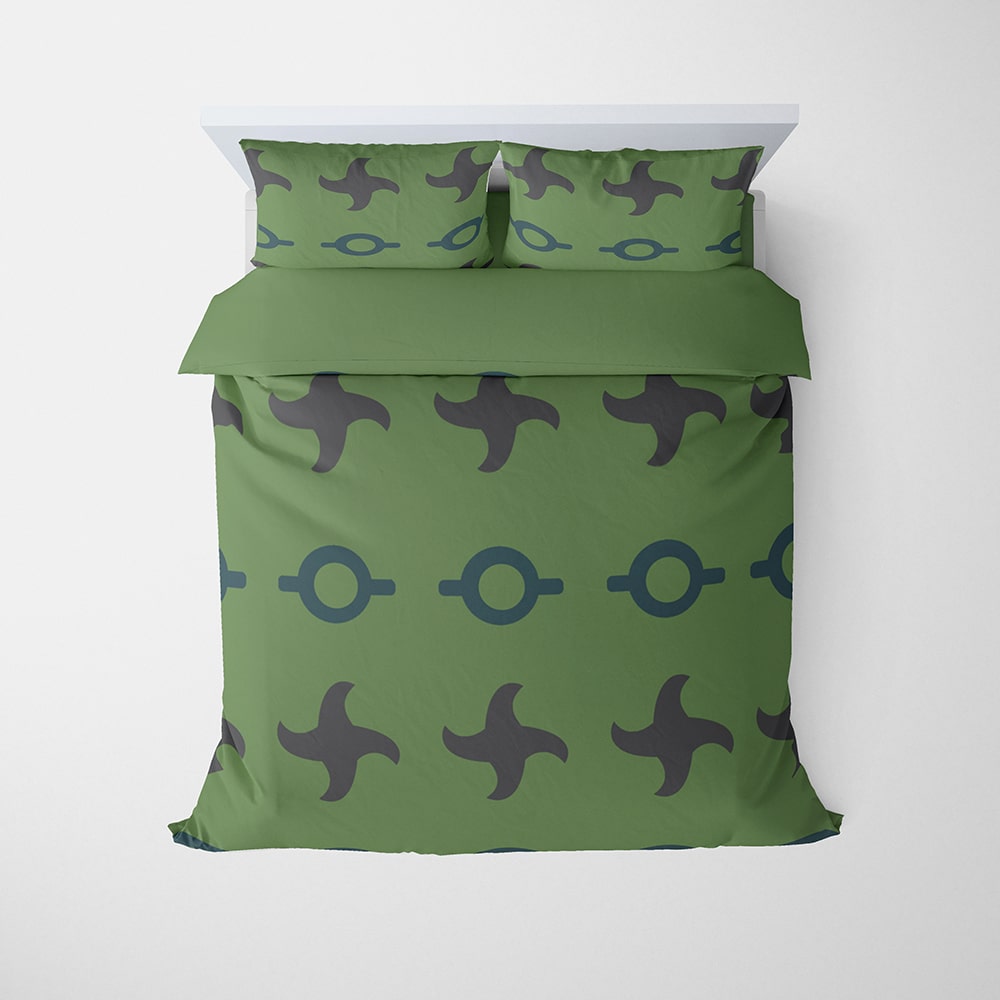 Hidden Leaf Shurikan Blend Comforter Set