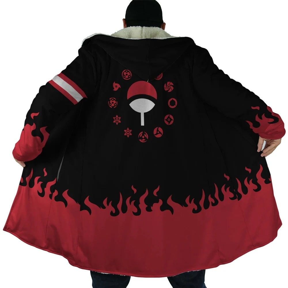 Uchiwa Emblem Anime Hooded Cloak Coat