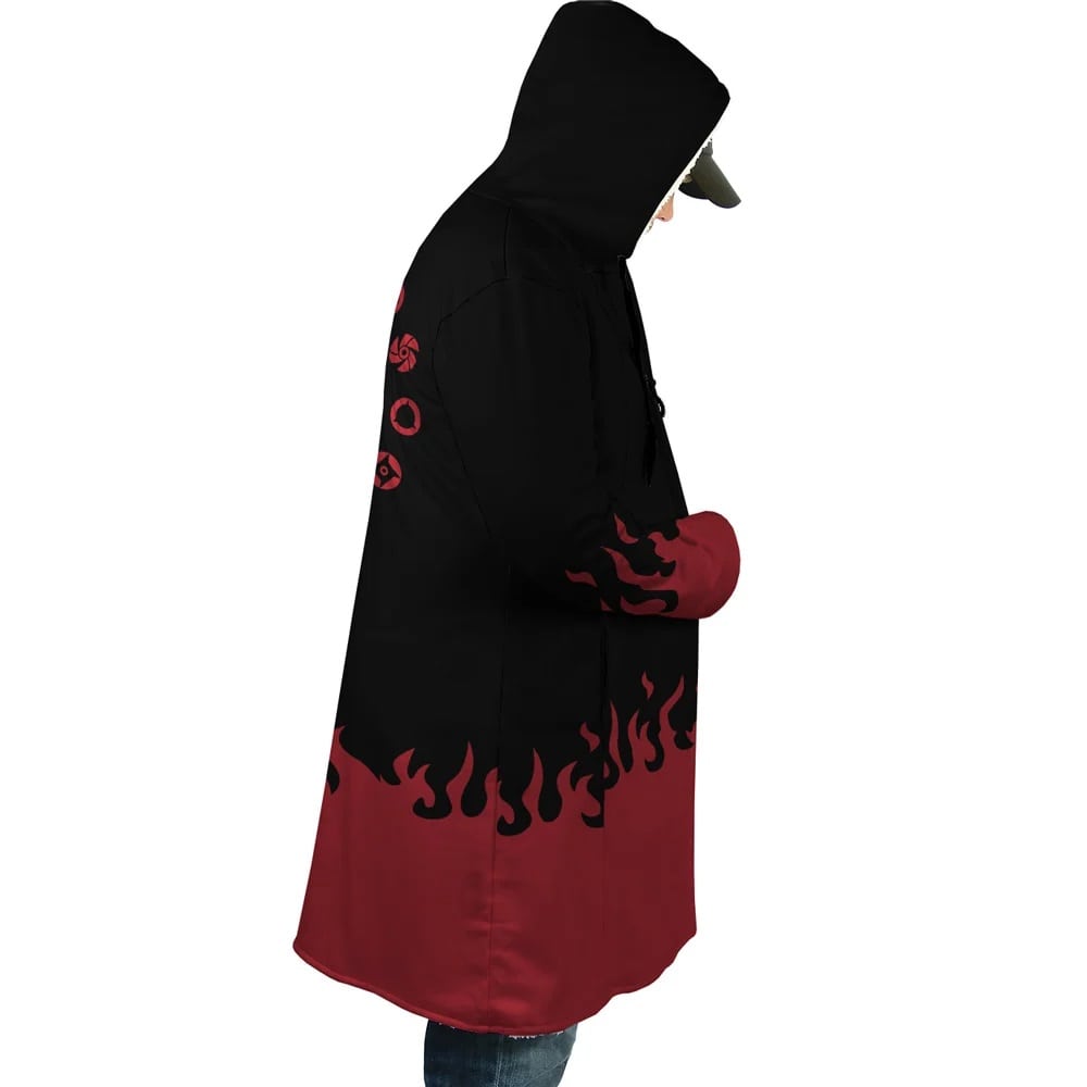 Uchiwa Emblem Anime Hooded Cloak Coat