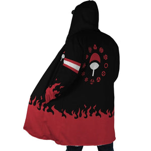 Uchiwa Emblem Anime Hooded Cloak Coat