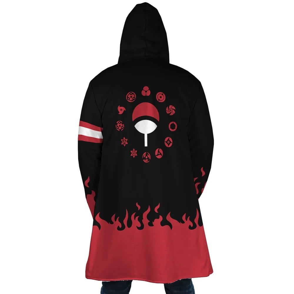 Uchiwa Emblem Anime Hooded Cloak Coat