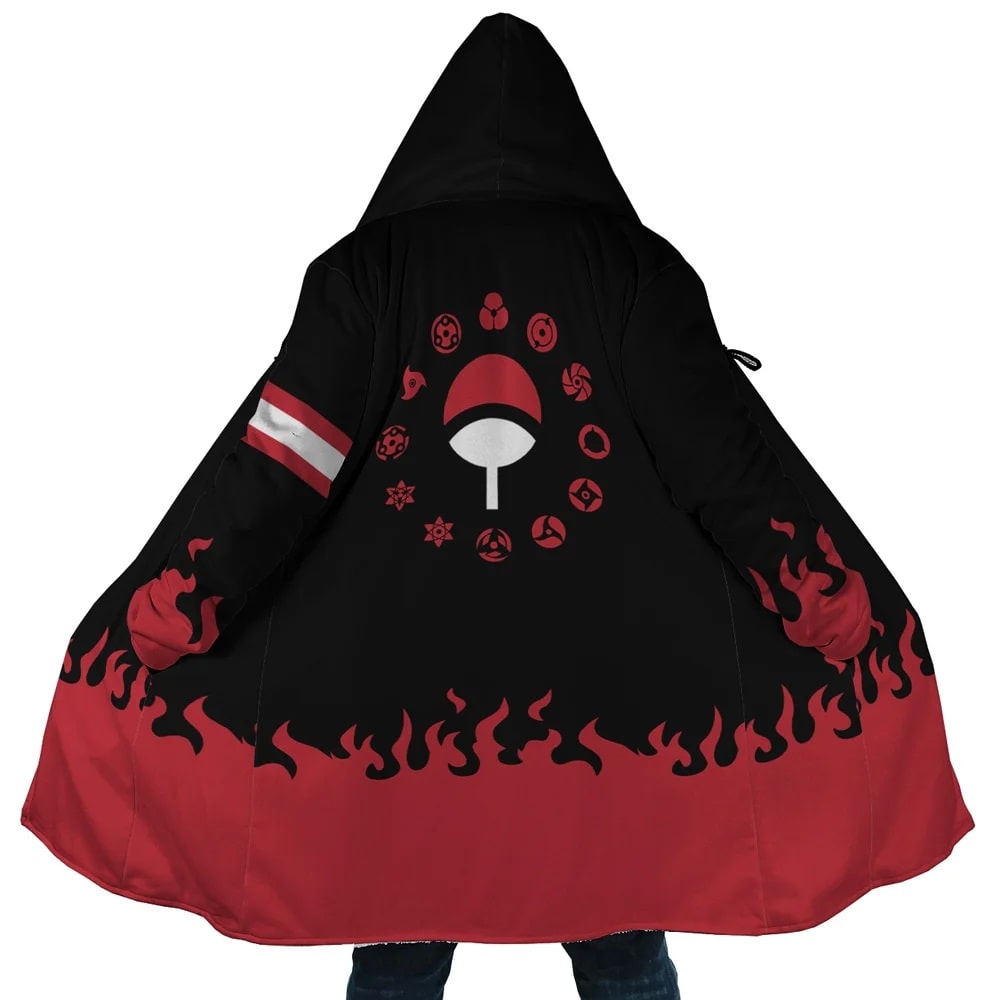 Uchiwa Emblem Anime Hooded Cloak Coat
