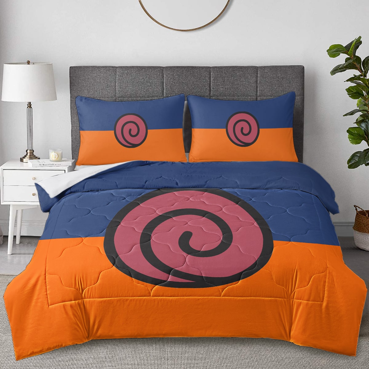 Uzumaki Classic Emblem Brushed Comforter Set