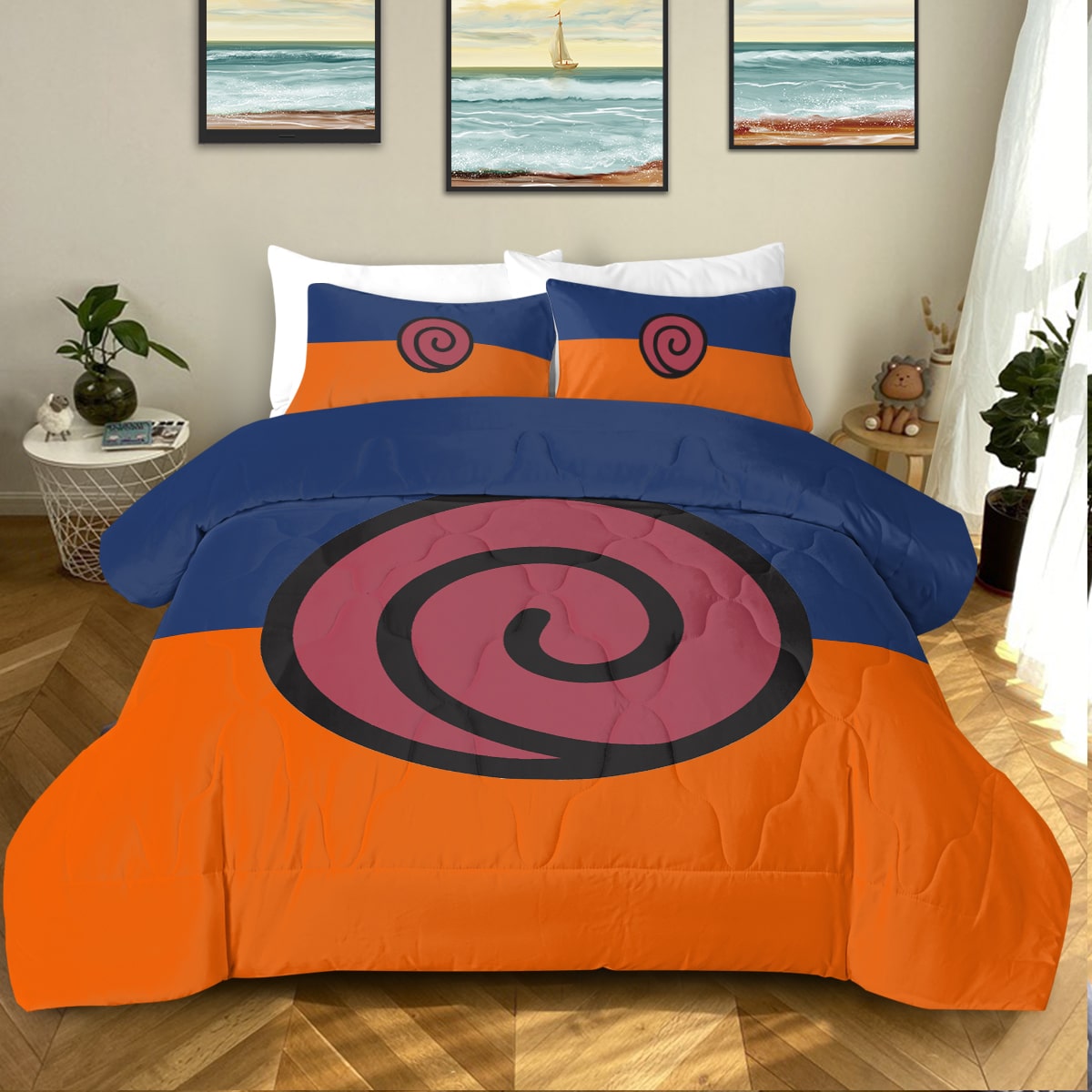 Uzumaki Classic Emblem Brushed Comforter Set