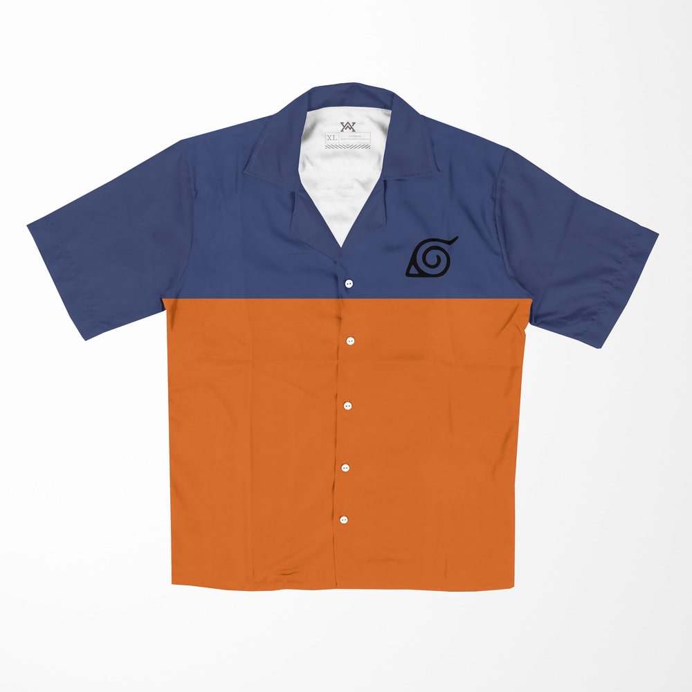 Uzumaki Emblem Button Up Hawaiian Shirt