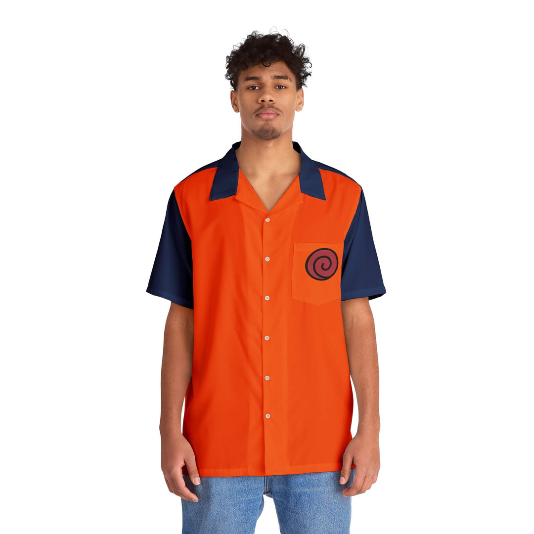 Uzumaki Emblem Button Up Hawaiian Shirt