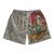 Anime Clown Face Brushed Mesh shorts