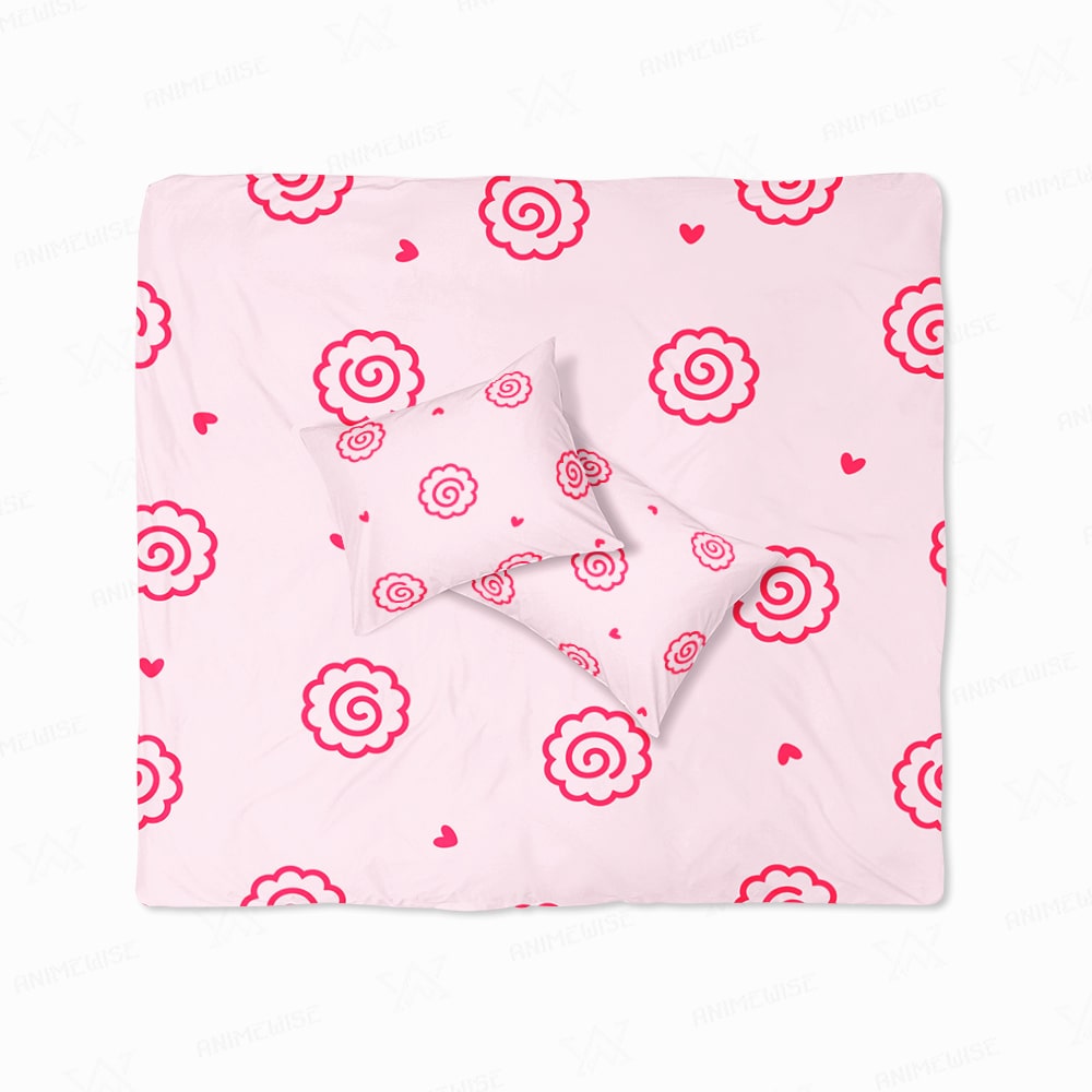 Kamaboko Fishcake Hearts Fusion Duvet Cover Bedding