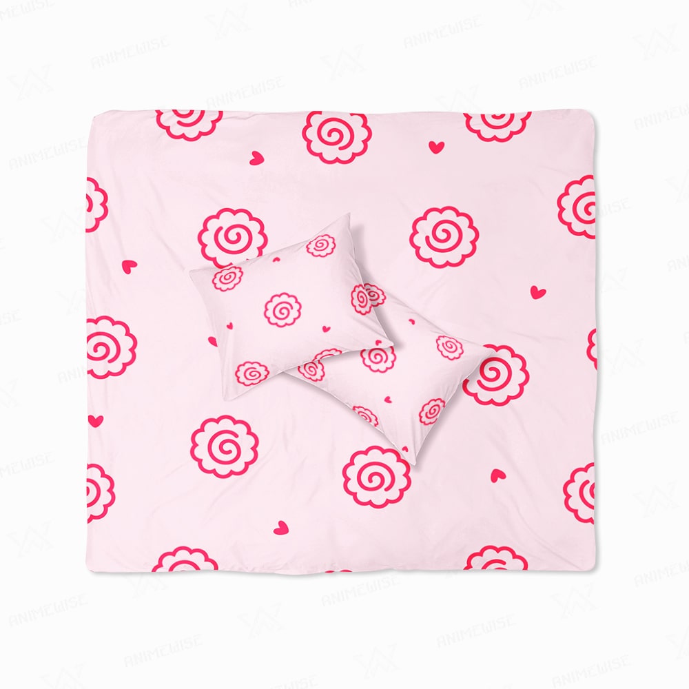 Kamaboko Fishcake Hearts Fusion Duvet Cover Bedding