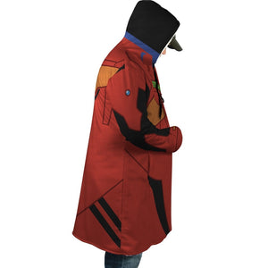 Neon Genesis Evangelion Asuka Unit 02 Hooded Cloak Coat