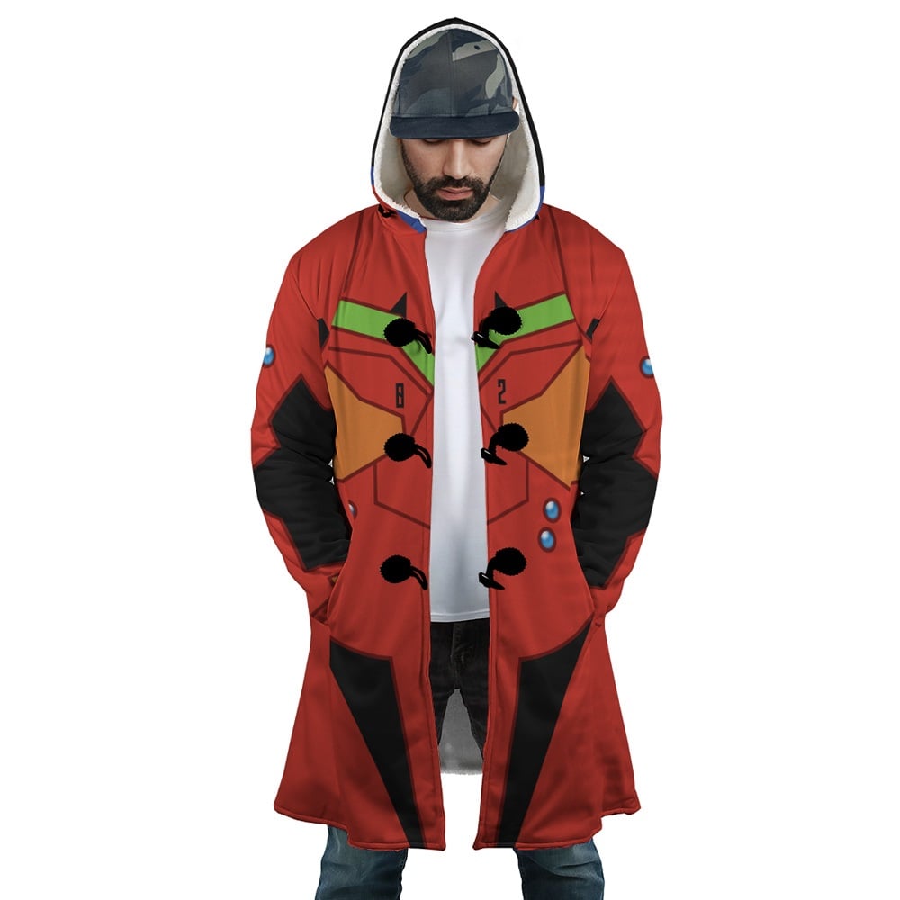 EVA Unit 02 Hooded Cloak Coat