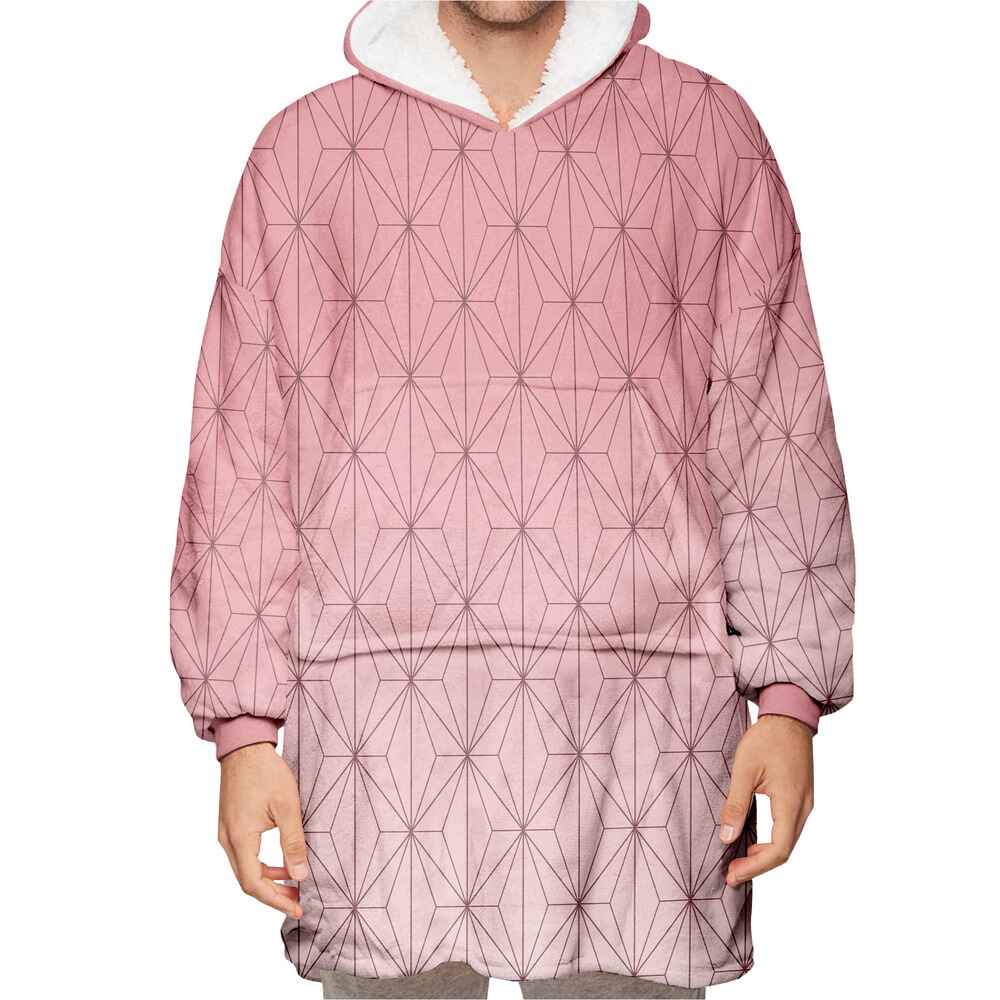 Nez Classic Pattern Blanket Hoodie