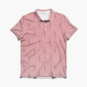 Demon Classic Hemp Pattern Polo Shirt
