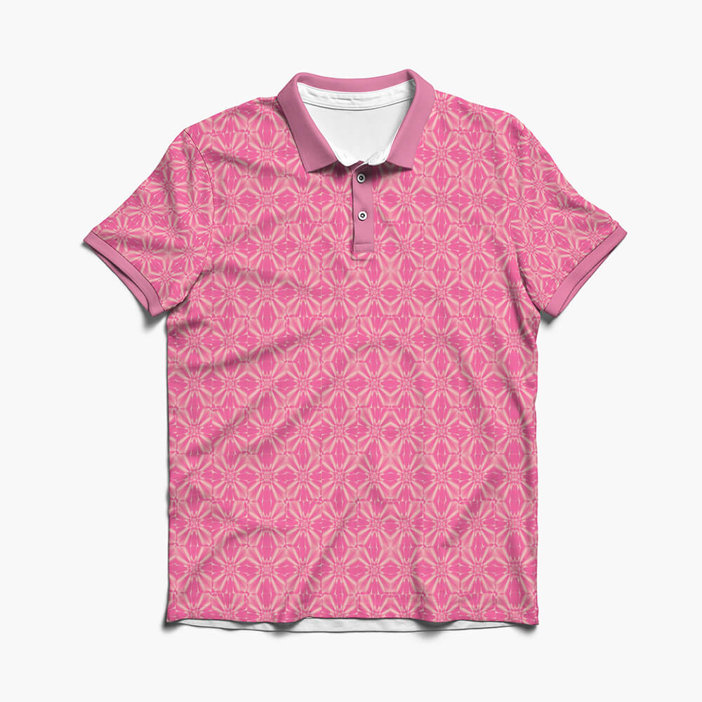 Nezko Erabareshi Oni Floral Pattern Polo Shirt