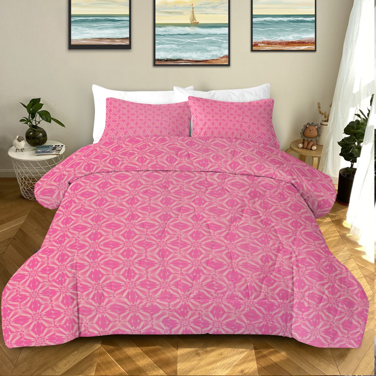 Nez Chan Erabareshi Oni Floral Pattern Comforter Set