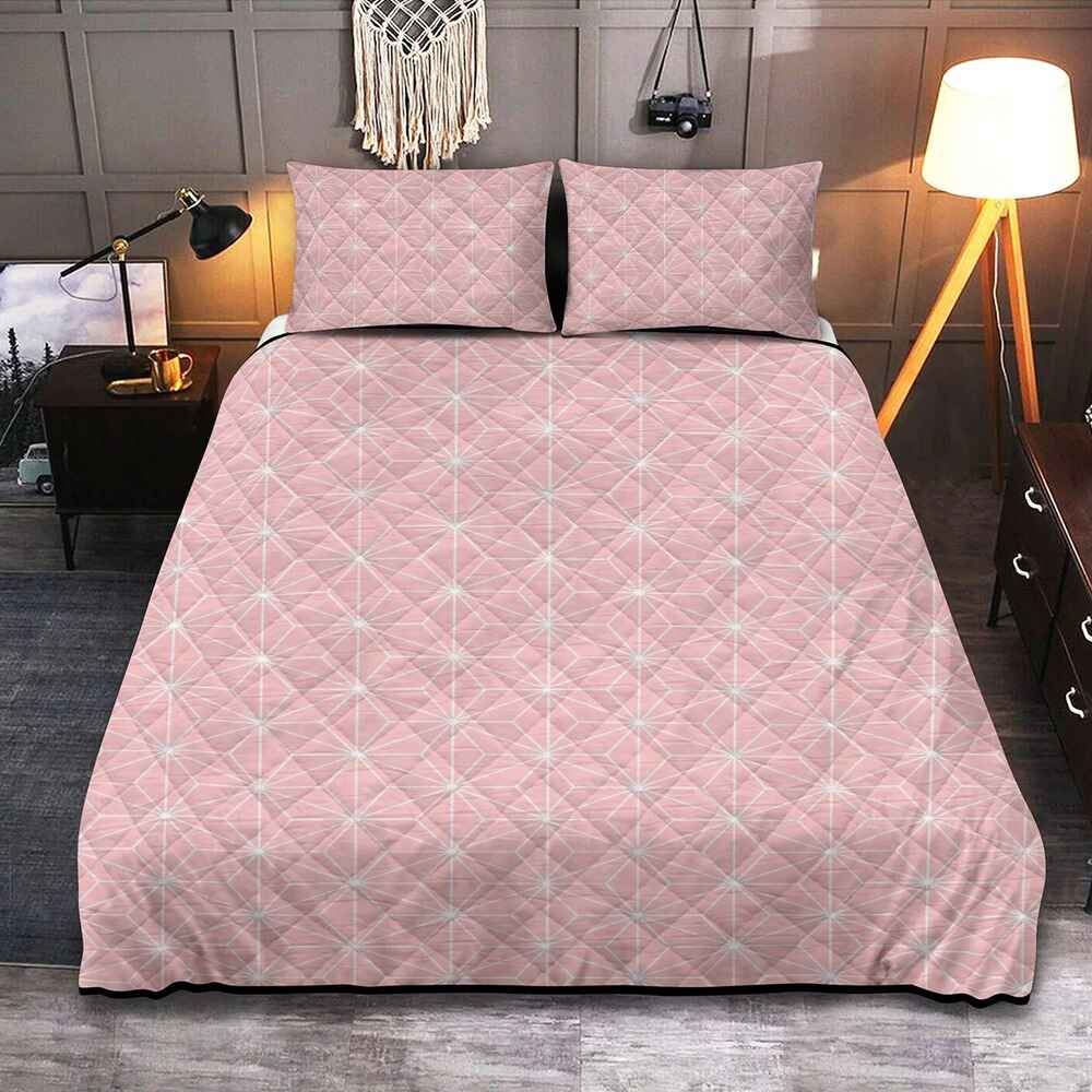 Nez Floral Glow Pattern Glow Demon Slaying Quilt Bedding