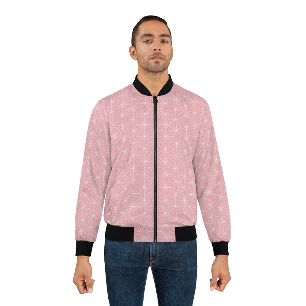 Erabareshi Oni Inspired Floral Pattern Bomber Jacket