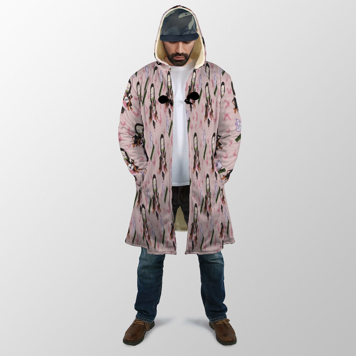 DS Kawaii Pink Dream Hooded Cloak Coat