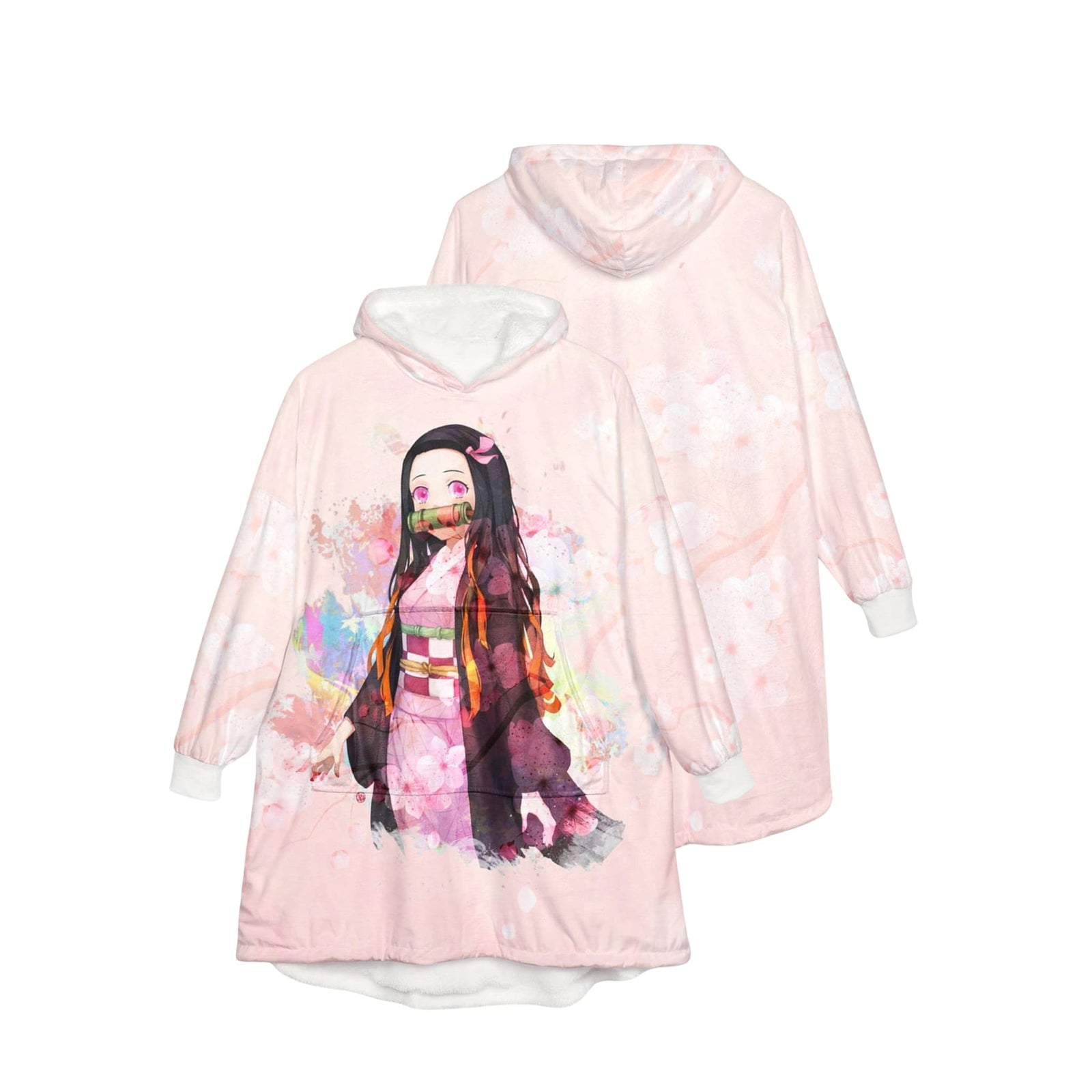 DS Sakura Floral Blend Blanket Hoodie