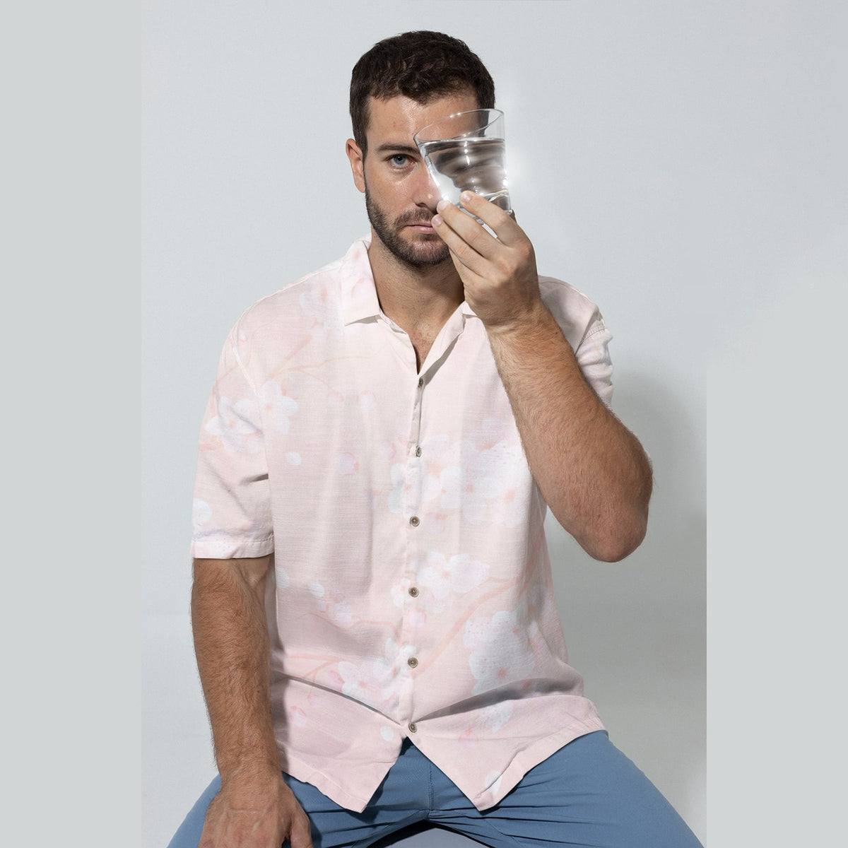 DS Nez Sakura Floral Blend Hawaiian Shirt