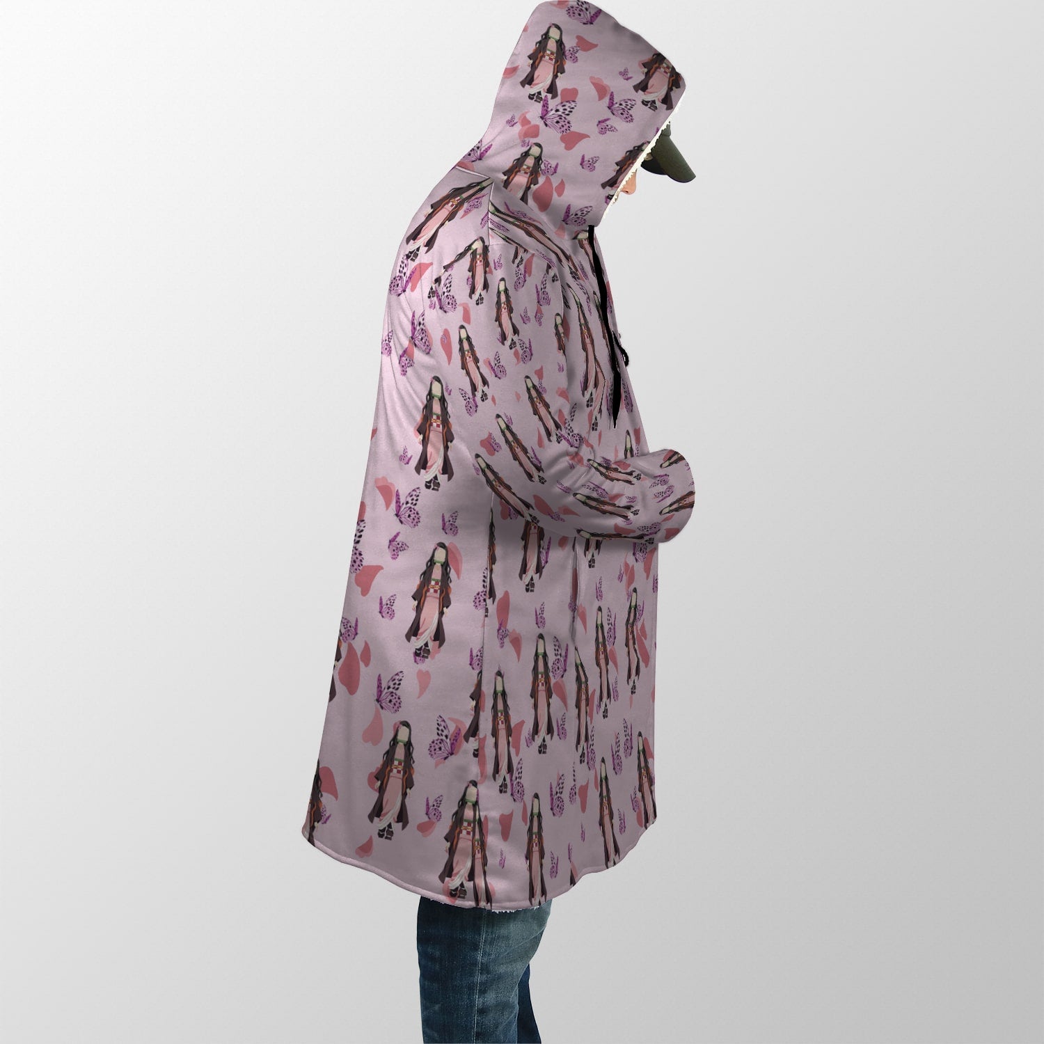 Kawaii Half Demon Hooded Cloak Coat