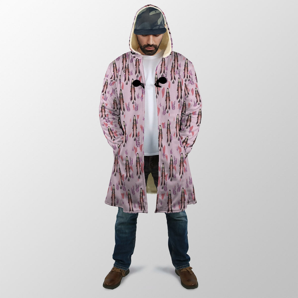 DS Kawaii Half Demon Hooded Cloak Coat