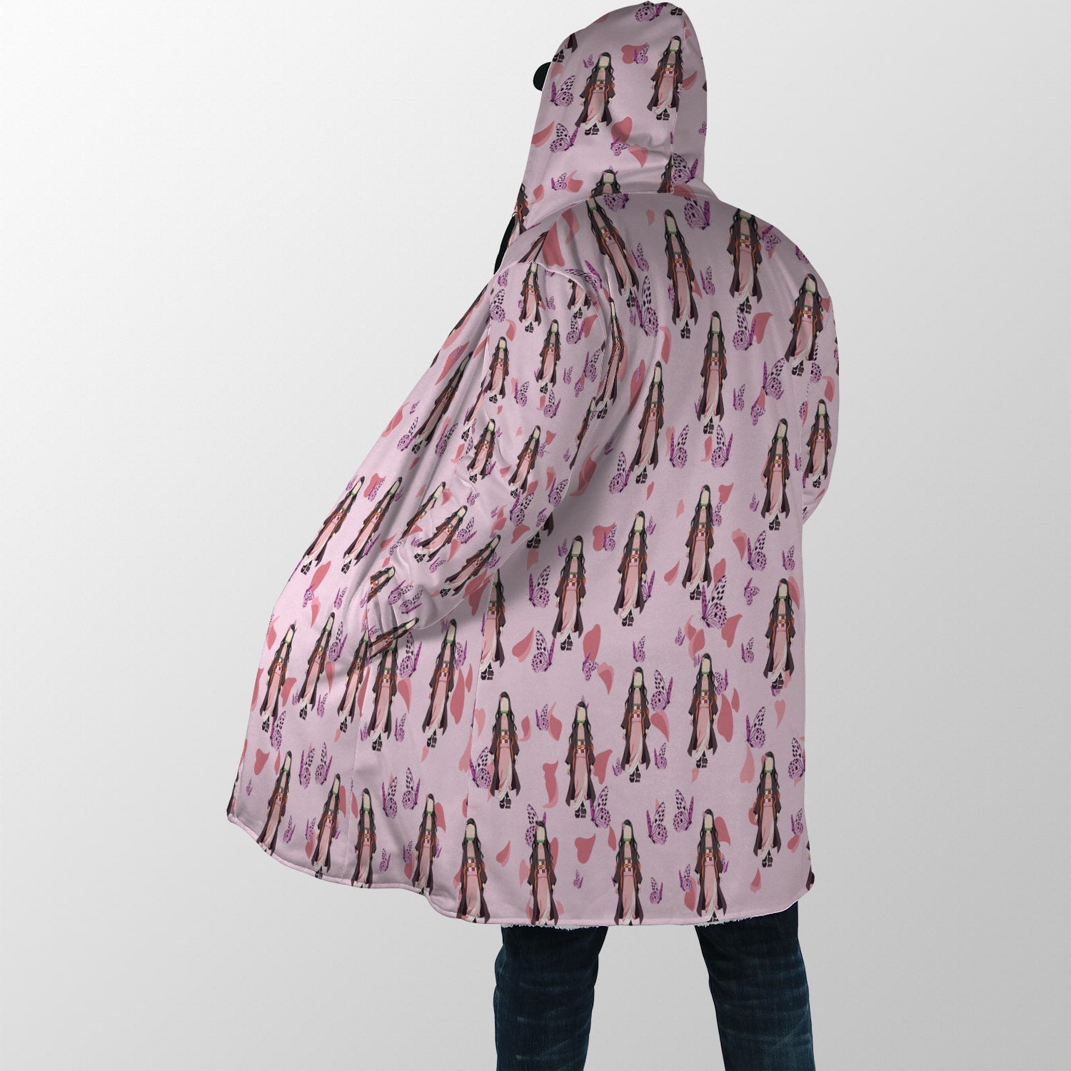 DS Kawaii Half Demon Hooded Cloak Coat